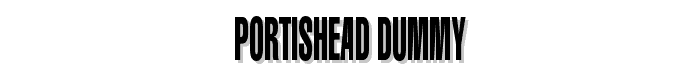 Portishead Dummy font